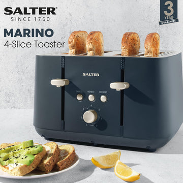 Salter Marino 1850W Blue Grey 4-Slice Toaster