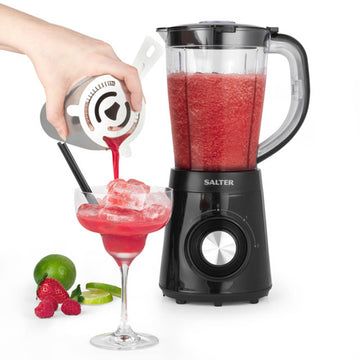 Salter 800W 1.5L Glass Jug Blender With Cocktail Making Set