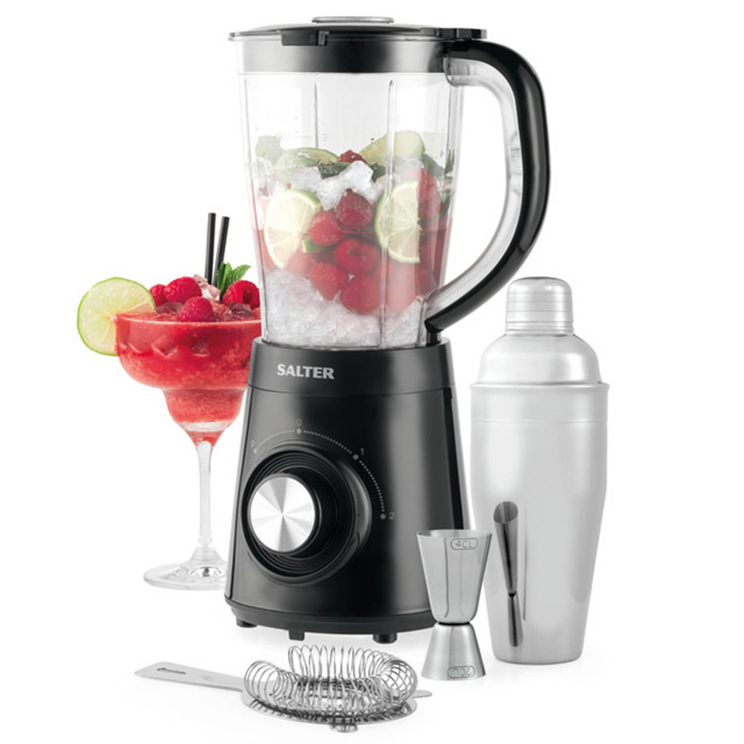 Salter 3in1 Mini Food Processor Blender 1.5L Blending Jug 600ml Sports  Bottle