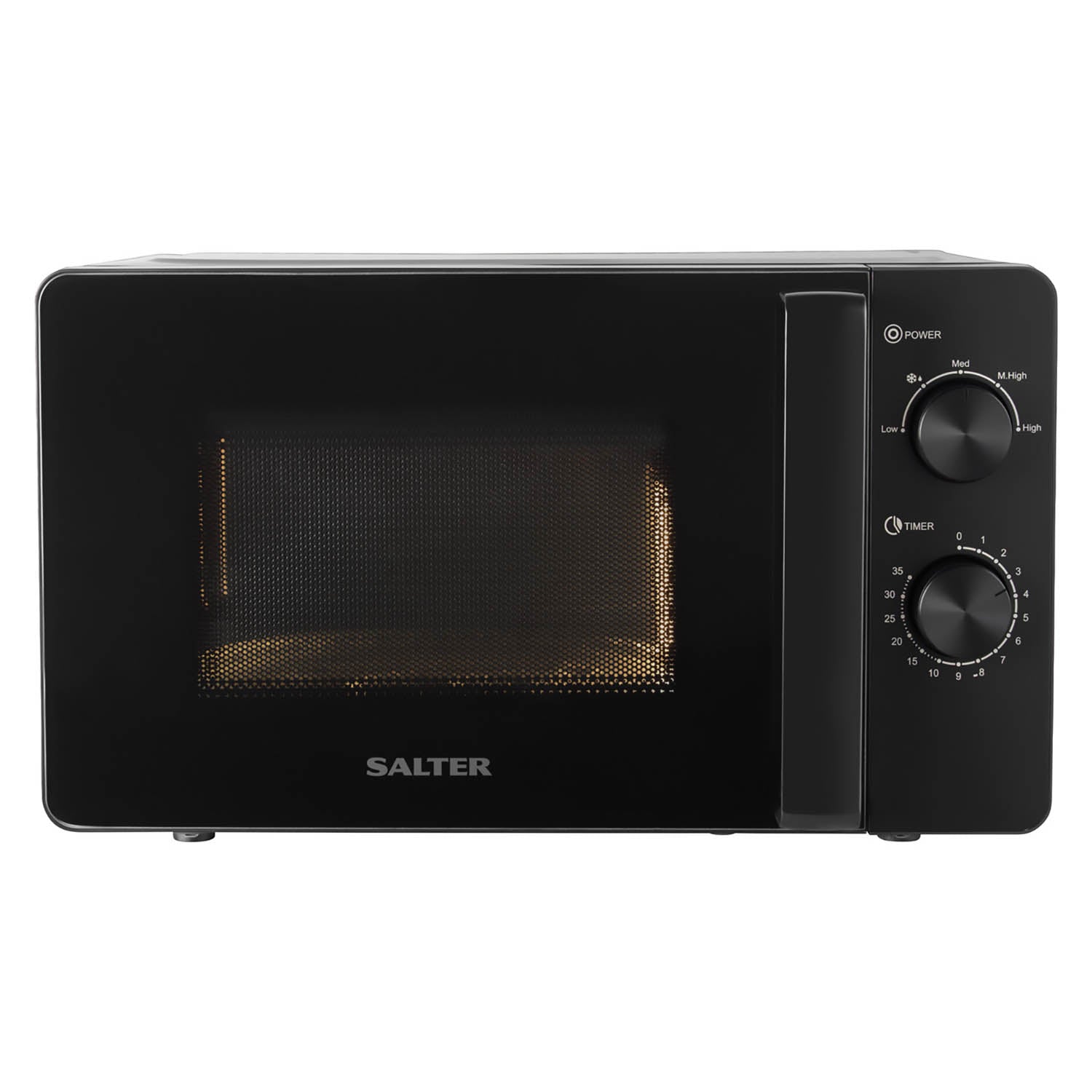 Salter Kuro 800W Black Manual Microwave