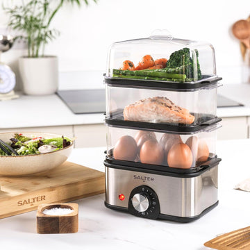 Salter 3-Tier Electric 3L Food Steamer