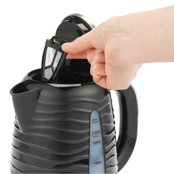 Progress Wave Kettle 1.7L & 2 Slice Toaster Set Black