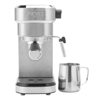 Salter 1.1L Stainless Steel Espresso Machine Double Shot Coffee Maker