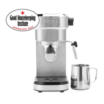 Salter 1.1L Stainless Steel Espresso Machine Double Shot Coffee Maker