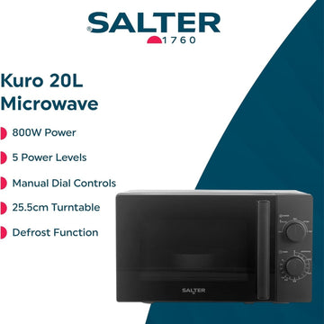 Salter Kuro Solo 20L 800W Microwave Oven