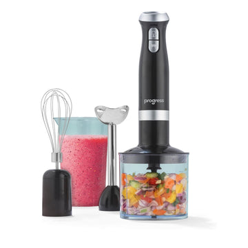 Progress 700W Stainless 3‑in‑1 Hand Blender Set