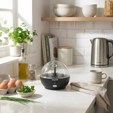 Salter 430W 3‑in‑1  Poach Boil & Pop Egg Cooker Black