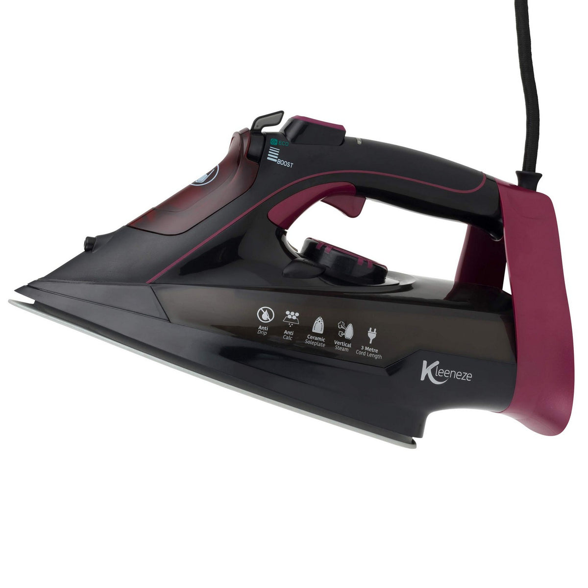 Breeze Clothes Steam Iron Ceramic Soleplate