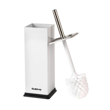 White Toilet Bowl Cleaning Brush With Holder