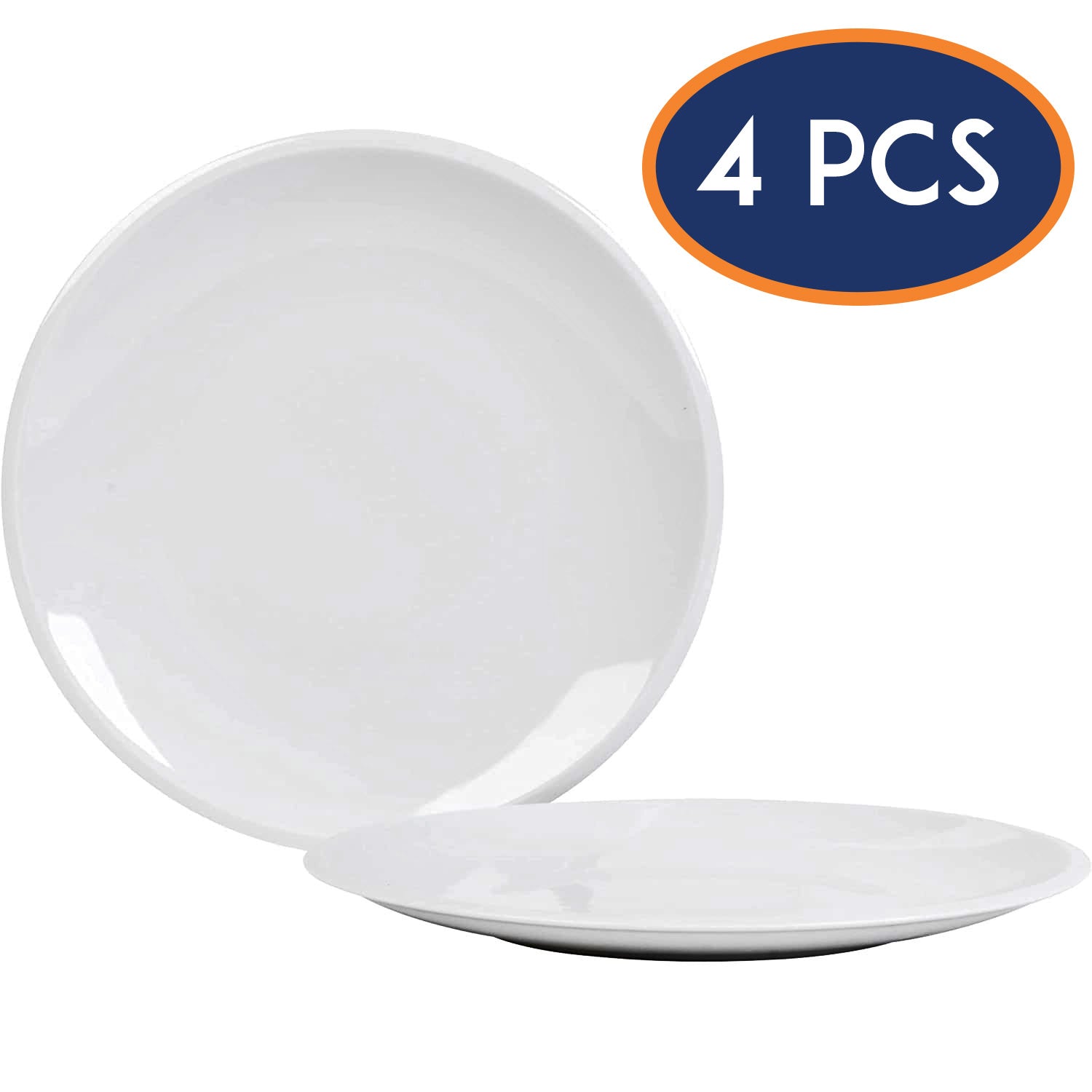 4pcs Kahla 26cm White Porcelain Basic Dinner Plate