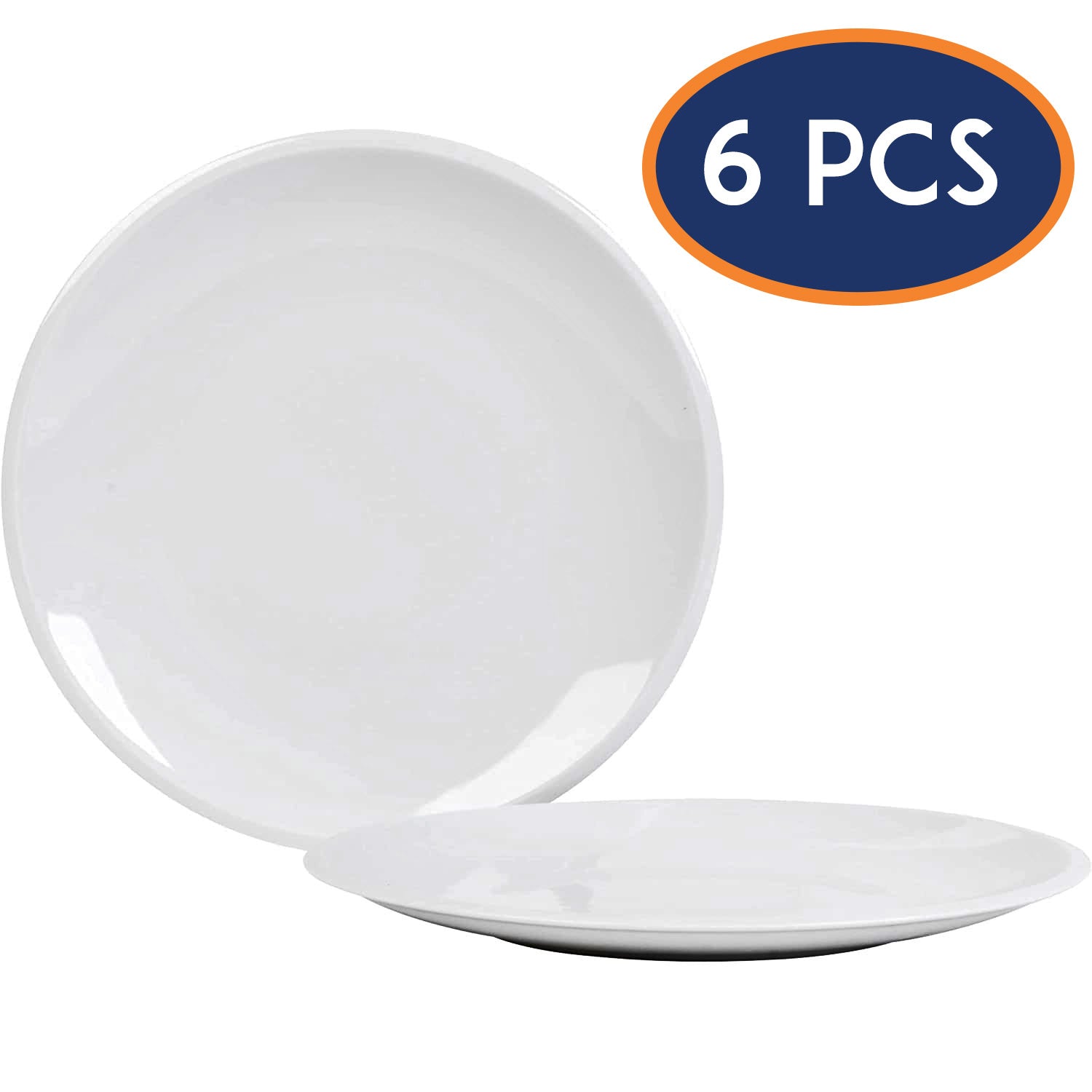 6pcs Kahla 26cm White Porcelain Basic Dinner Plate