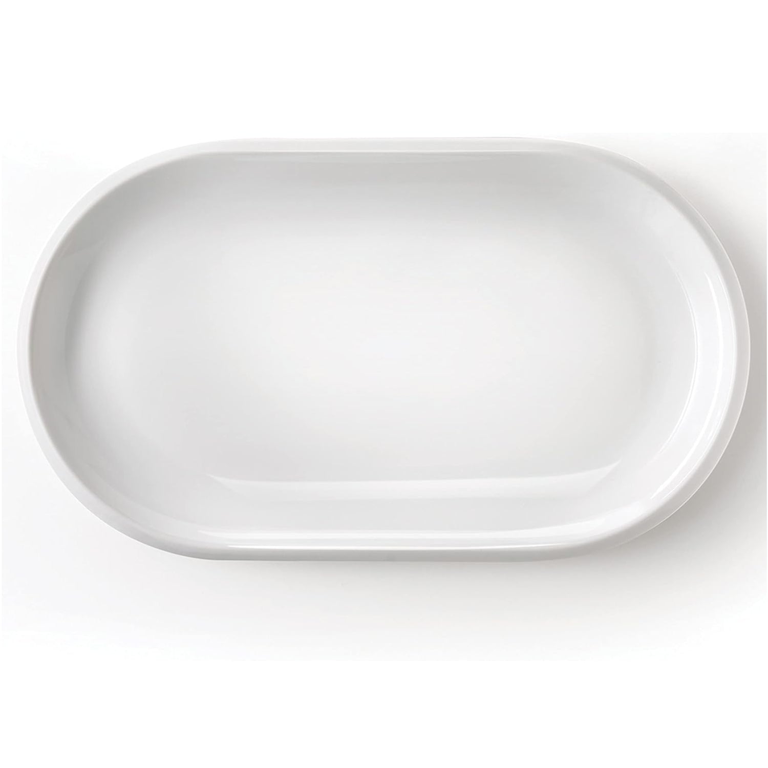 Large White Porcelain Oval Serving Platter