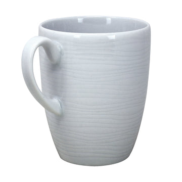 4Pcs 300ml Glaze White Porcelain Mugs