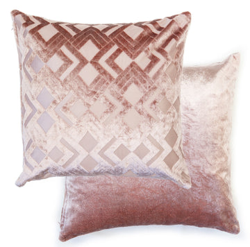 Blush Pink Double Sided Velvet Cushion Cover 17"
