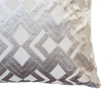 Silver Grey Double Sided Velvet Cushion Cover 17