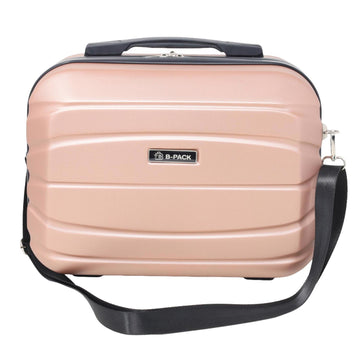 Rose Gold Hard Shell ABS w/ Shoulder Strap Vanity Case