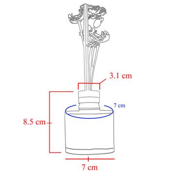 Baltus Reed Diffuser 100ml Sences Velvet Rose & Oud Faux Flower