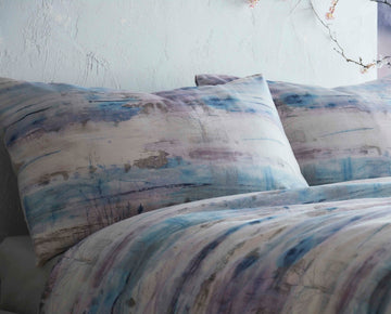 Vista Prestige Landscape Duvet Cover Set, Super King, Lavender