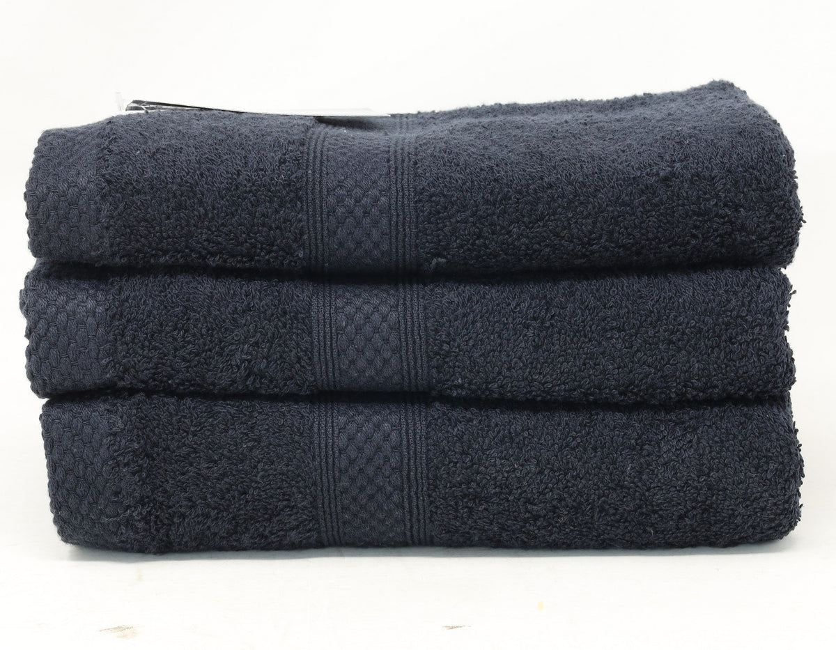 18Pcs Luxury Egyptian Collection Hand Towel 500GSM - Black