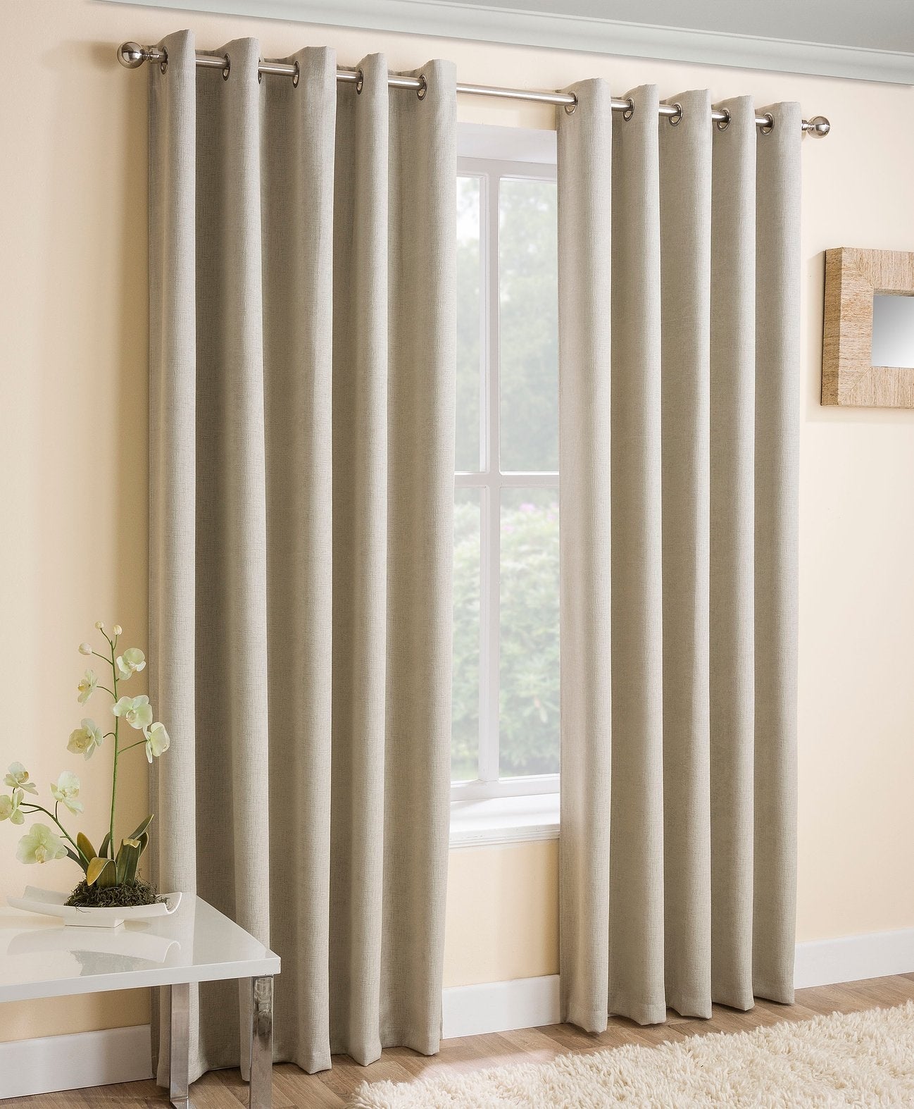 90x108" Vogue Blockout Lined Curtains - Cream