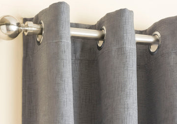 90x108" Vogue Blockout Lined Curtains - Silver Grey