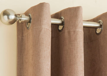 90x90" Vogue Blockout Lined Curtains - Latte