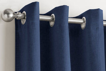 90x108" Vogue Blockout Lined Curtains - Navy Blue