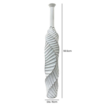 93cm White Sand Wave Polyresin Art Vase