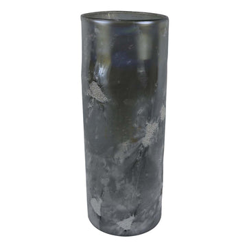 41cm Grey Glass Art Handmade Vase