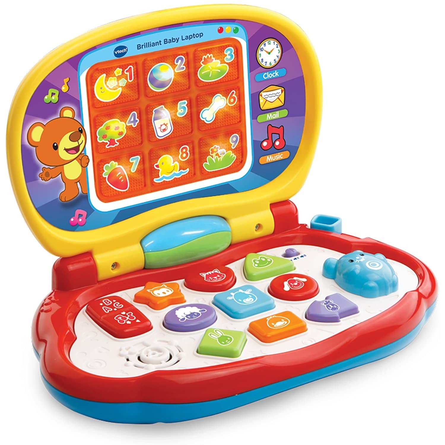 Baby Learning Shapes Numbers Animals Musical Laptop Toy
