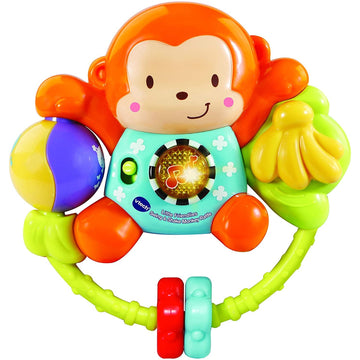 Little Friendlies Swing and Shake Musical Ball Monkey Rattle Toy