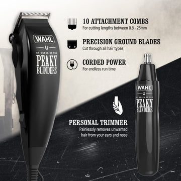 Peaky Blinder Corded Clipper & Personal Trimmer Gift Set