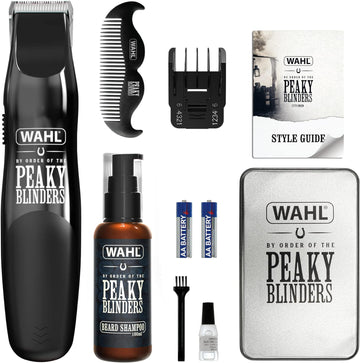WAHL Peaky Blinders Beard Trimmer & Beard Shampoo Gift Set