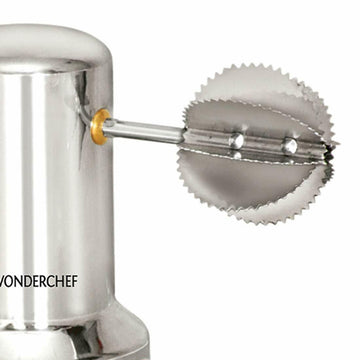 Coconut Scrapper Sleek Vacuum Base Manual Grater Silver