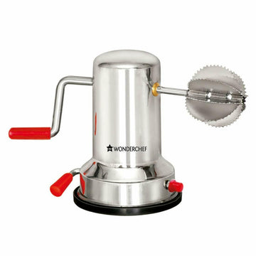 Coconut Scrapper Sleek Vacuum Base Manual Grater Silver