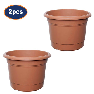 2Pcs 30cm Basic Round Terracotta Planter