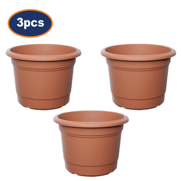 3Pcs 30cm Basic Round Terracotta Planter