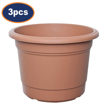 3Pcs 30cm Basic Round Terracotta Planter