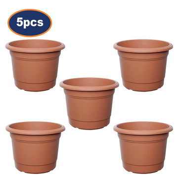 5Pcs 30cm Basic Round Terracotta Planter