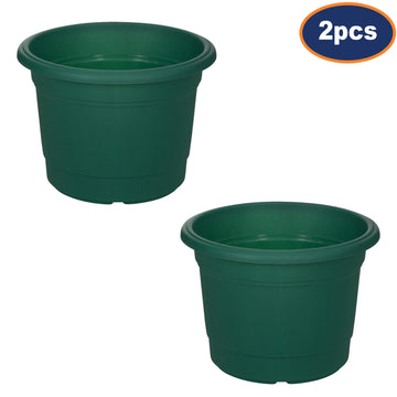 2Pcs 35cm Green Round Milano Planter