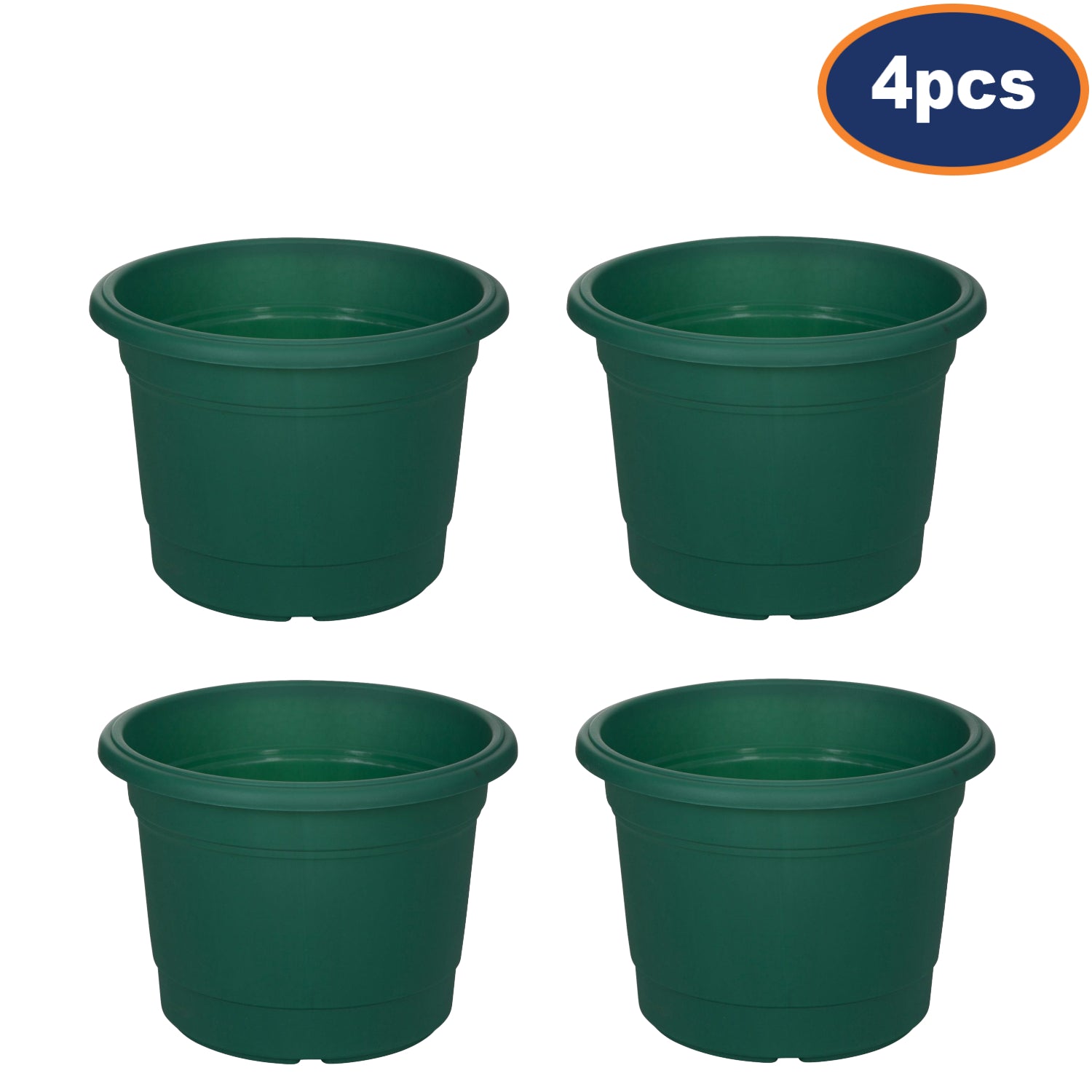 4Pcs 35cm Green Round Milano Planter