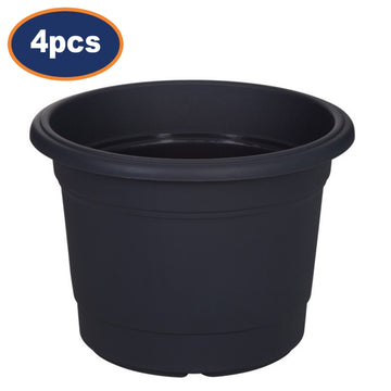 Set of 4 Milano Black 35cm Planter Saucers