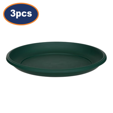 3pcs 30cm Green Milano Planter Saucer Drip Tray