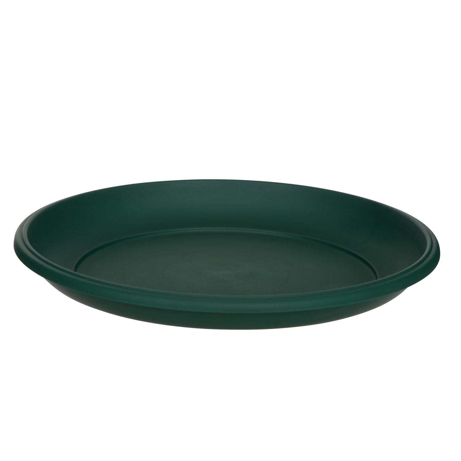 34cm Milano Round Plant Pot  Saucer - Green