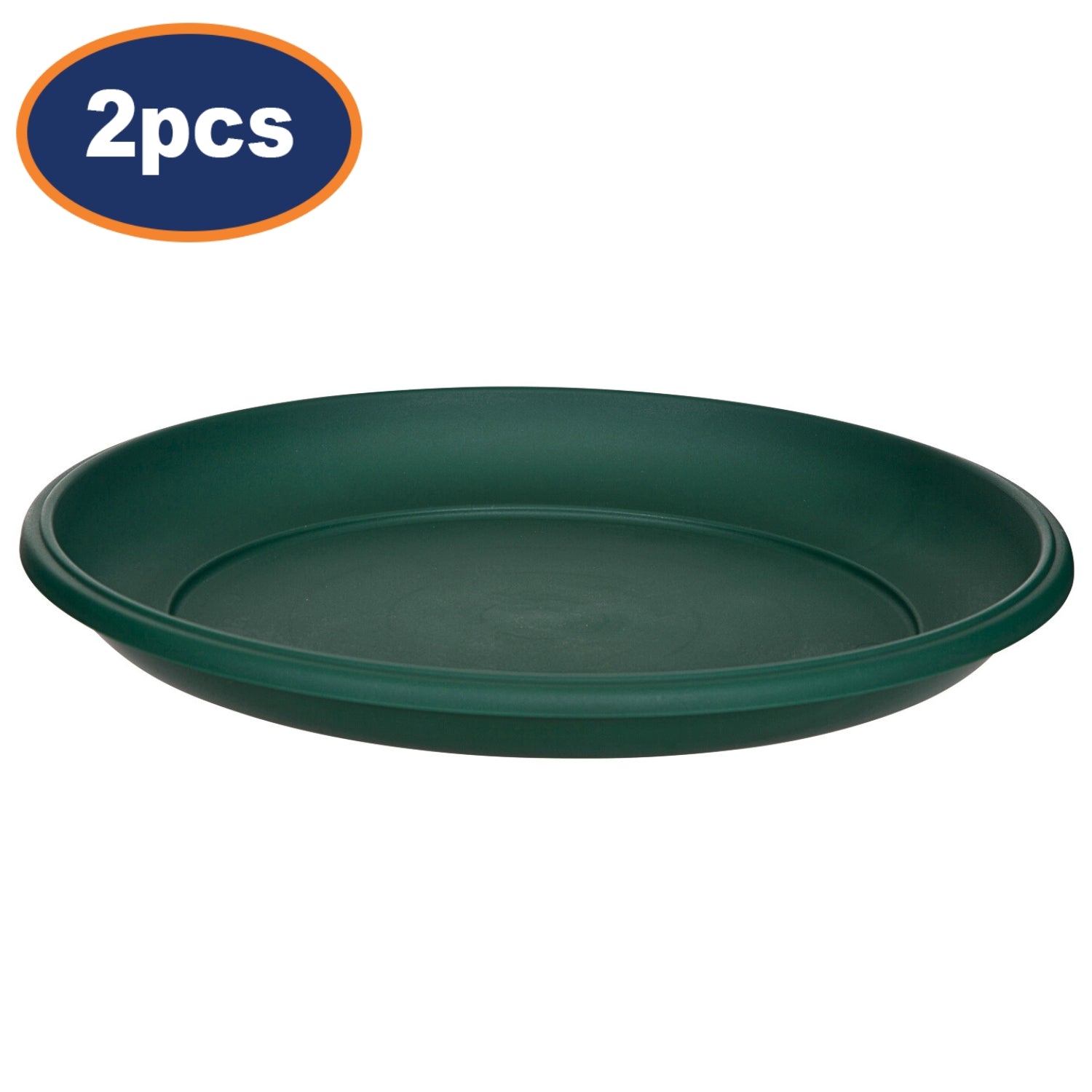 2Pcs 34cm Round Green Milano Planter Saucer