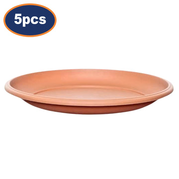 5Pcs 34cm Round Saucer Plant Terracotta