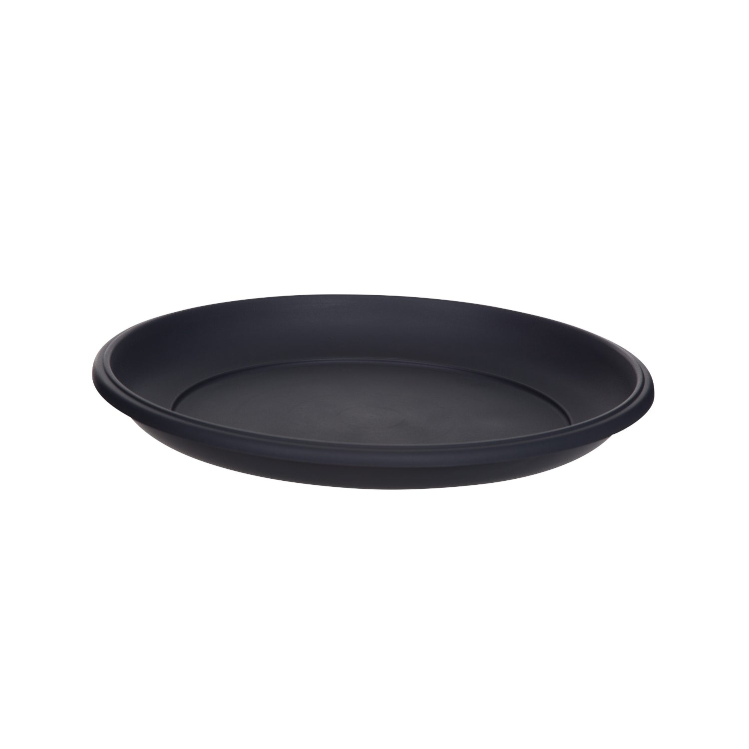 34cm Gunmetal Grey Round Pot Saucer