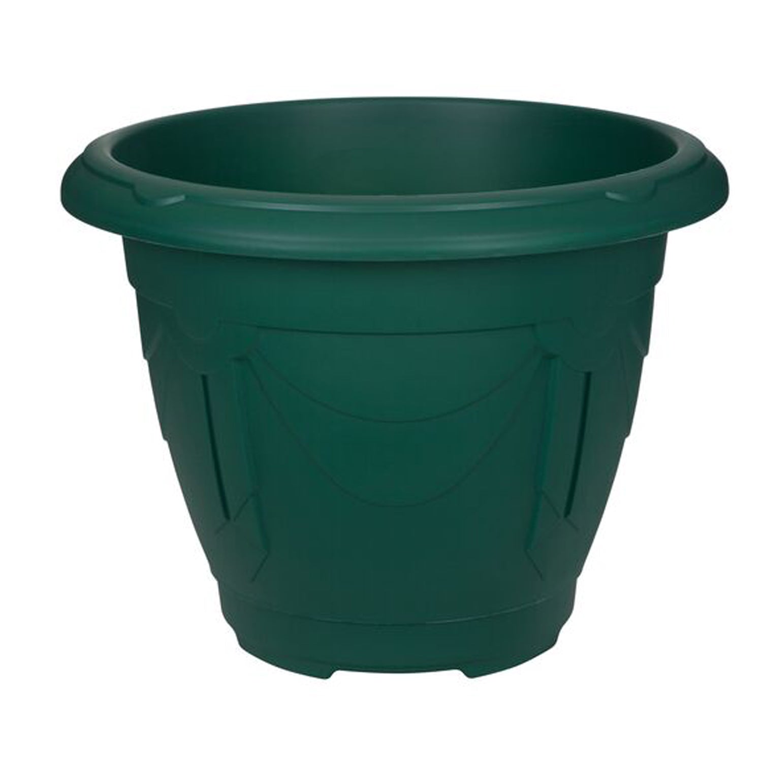 43cm Green Plastic Venetian Flower Pot Round Planter