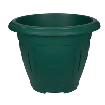 43cm Green Plastic Venetian Flower Pot Round Planter
