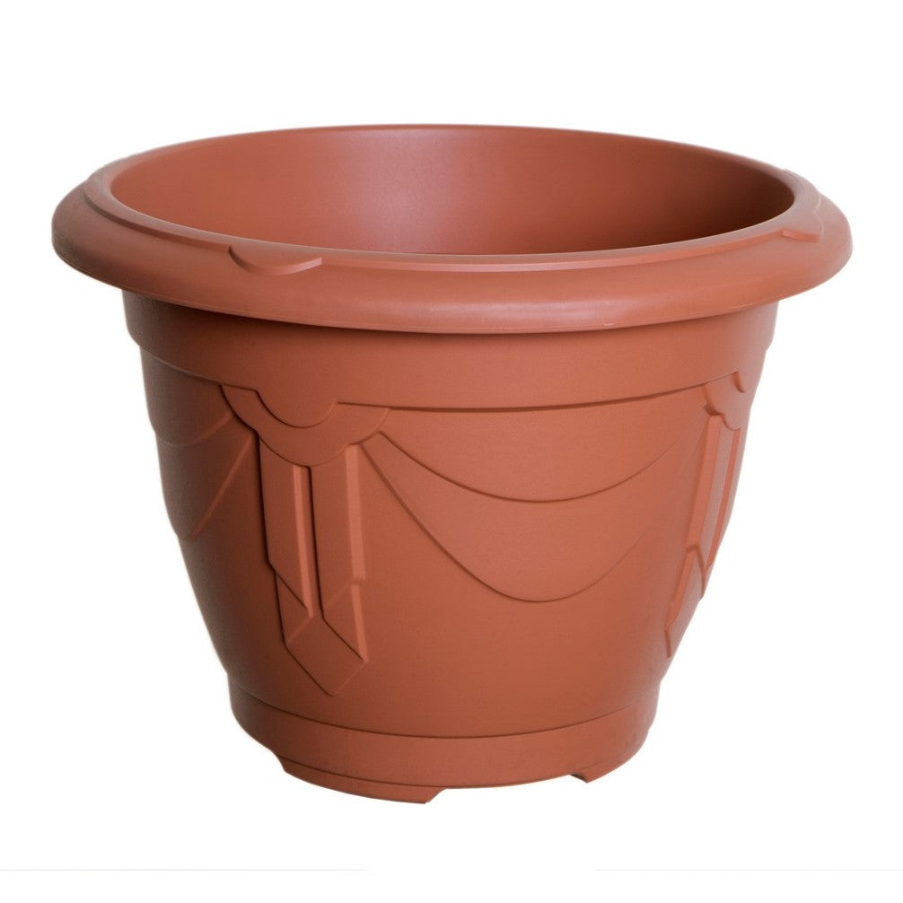 43cm Plastic Planter Round Venetian Flower Plant